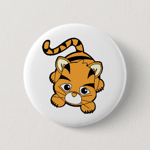 Baby Tiger Cutie 6 Cm Round Badge