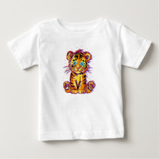 Baby Tiger Doodle: Wild Sweetness and Eye Baby T-Shirt