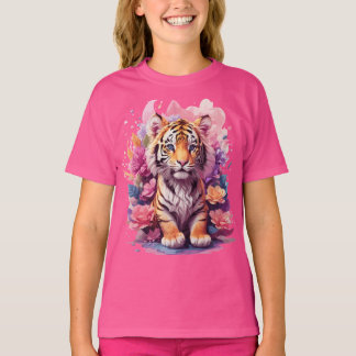 Baby Tiger Floral T-Shirt