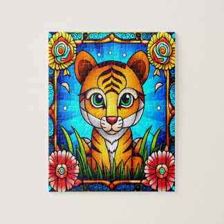 Baby Tiger in the Jungle Puzzle