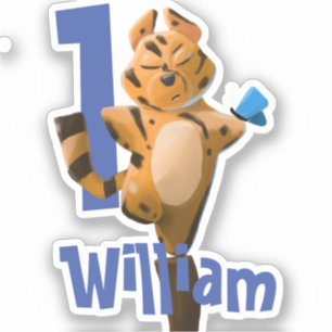 Baby Tiger Plaid First Birthday  personalised