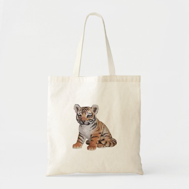 Baby tiger tote bag (Front)