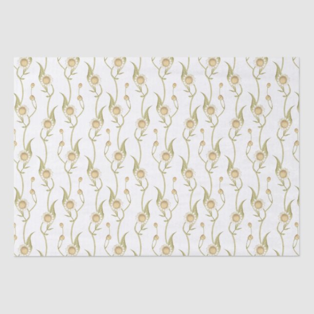 Baby to Bee Custom Daisy Chain Tissue Paper (Front)