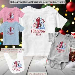 Baby & Toddler 1st Christmas Bear T-Shirt