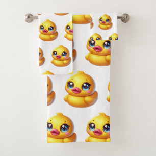 Baby & Toddler Rubber Ducky Bath Towel Set