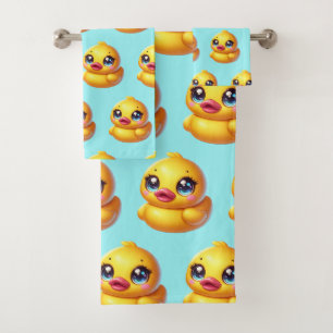 Baby & Toddler Rubber Ducky Bath Towel Set