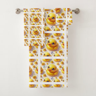 Baby & Toddler Rubber Ducky Bath Towel Set