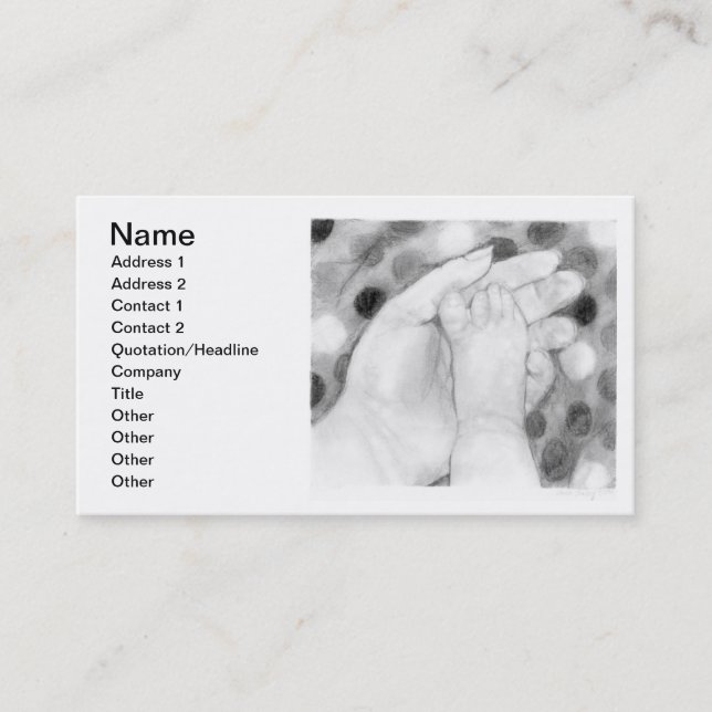 Baby Toes Business Card (Front)