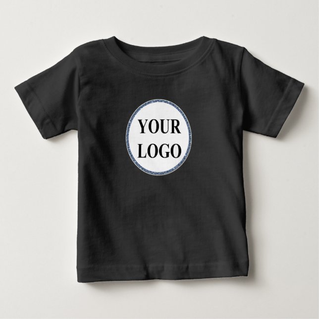 Baby Tops T-Shirt ADD YOUR LOGO Funny First Bear (Front)