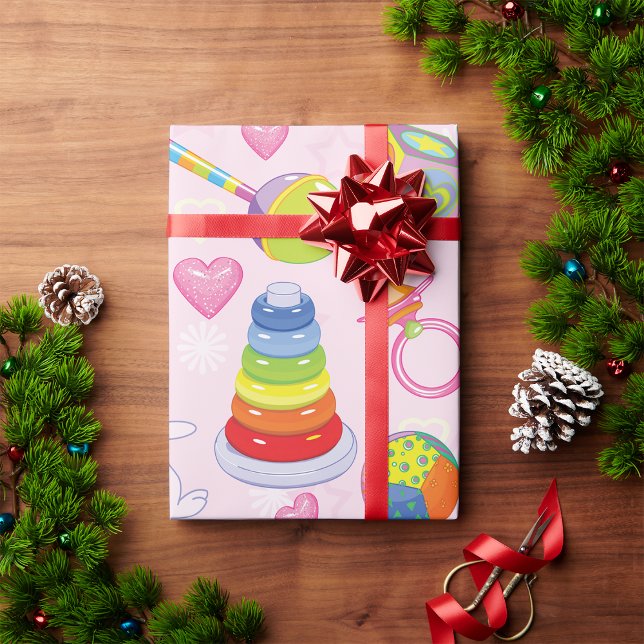 Baby Toys and Nursery Essentials  Wrapping Paper (Creator Uploaded)