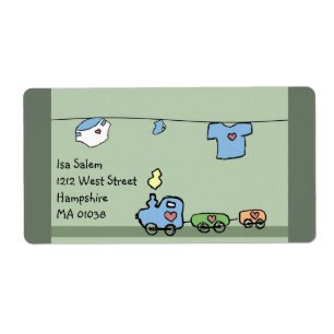 Baby  toys - baby shower label for boy & girl