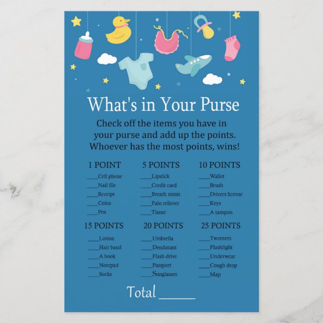 Baby toys What's in your purse game (Front)