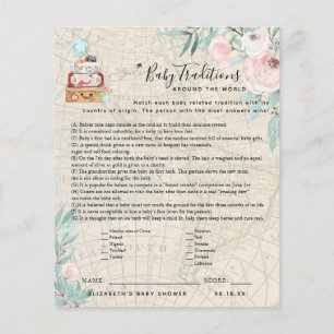 Baby Tradition Around The World Baby Shower Game