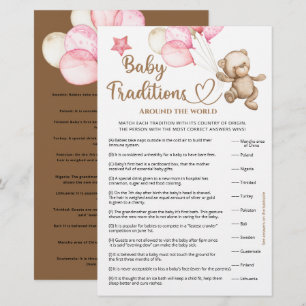 Baby traditions teddy bear baby shower