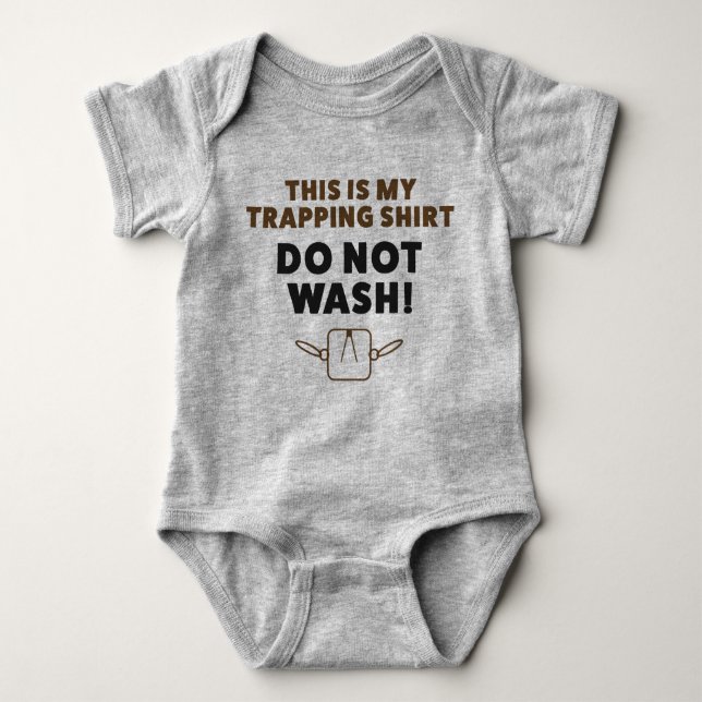 Baby Trapping Trapper Jersey Bodysuit Shirt (Front)