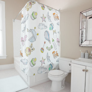 Baby Trinkets Shower Curtain