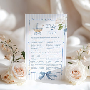 Baby Trivia French Nursery Blue Coquette Carriage