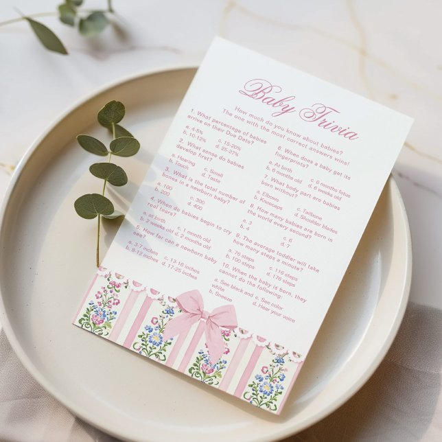 Baby Trivia Love Shack Baby Coquette Bow game (Creator Uploaded)