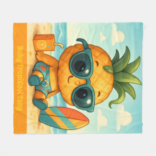 Baby TropiCool Tony - Pineapple Empire  Fleece Blanket