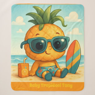 Baby TropiCool Tony - Pineapple Empire Sherpa Blanket