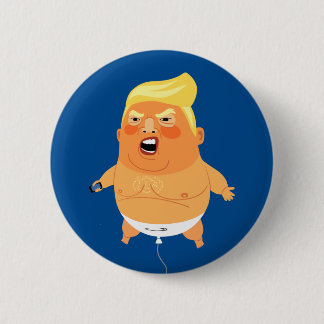 Baby Trump Balloon Funny 6 Cm Round Badge