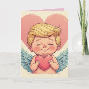BABY TRUMP CUPID LOVE YOU GREETING CARD