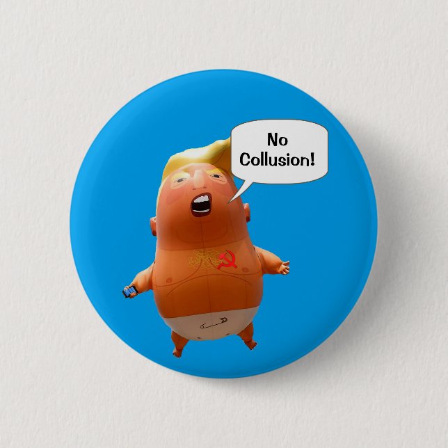 Baby Trump Speaks 6 Cm Round Badge (Front)