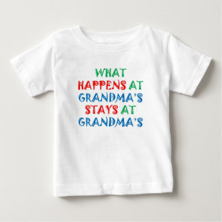 Baby TShirt: What Happens at Grandma's T-Shirt