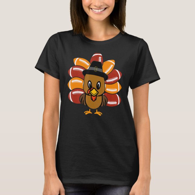 Baby Turkey and Football Balls Sport T-Shirt (Front)