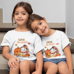 Baby Turkey And Pumpkin Celebrating Thanksgiving T-Shirt