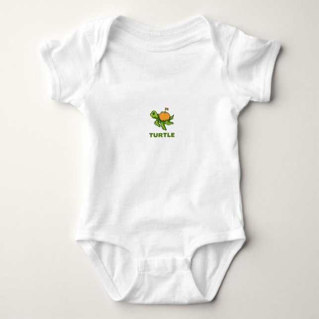 baby turtle baby bodysuit (Front)