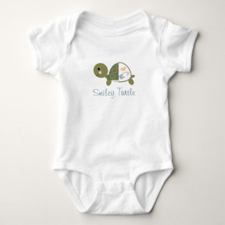 Baby Turtle Infant Bodysuit Blue Diaper Pin