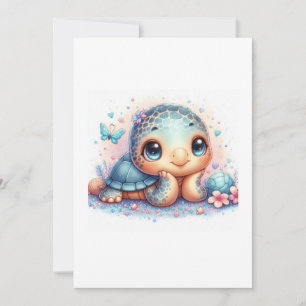 baby turtle invitation