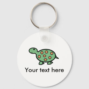 Baby turtle key ring