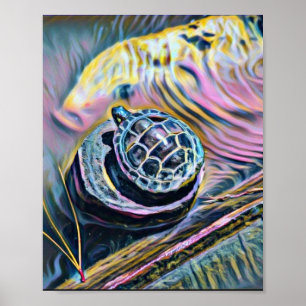Baby Turtle Small Poster