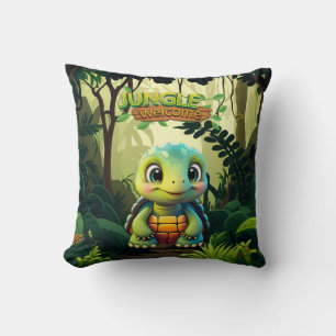 Baby Turtle, Tortoise Safari Woodland Wildlife 🐢 Cushion