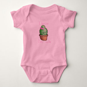 Baby Tutu Bodysuit, Pink cute cactus Bodysuit