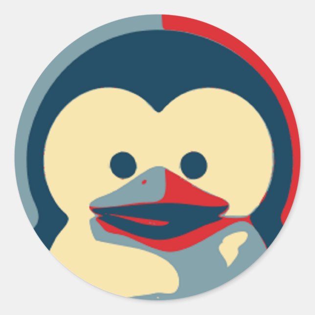 Baby Tux Linux Classic Round Sticker (Front)