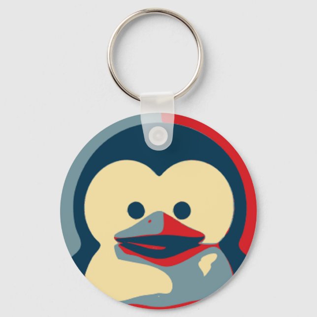 Baby Tux Linux Key Ring (Front)
