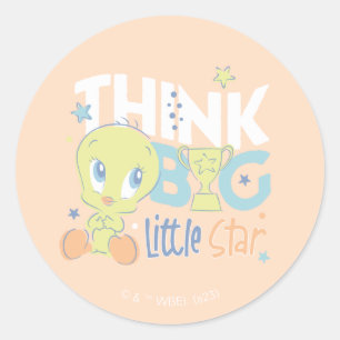 Baby TWEETY™ - Think Big Little Star Classic Round Sticker