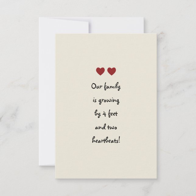 Baby Twins Announcement (Front)