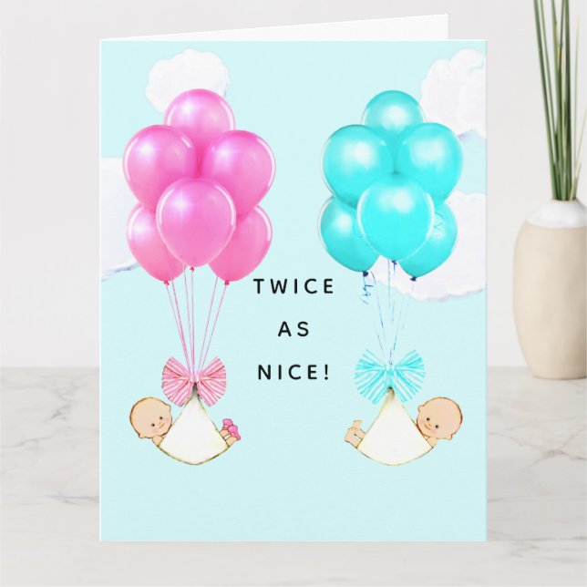 Baby Twins Card (Front)