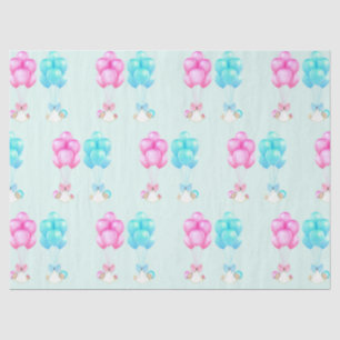 Baby Twins Pink and Blue Tissue Paper