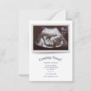 Baby Ultrasound Sonogram Pregnancy Announcement