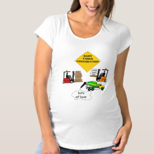 Baby Under Construction Cute Expecting Mother Tee
