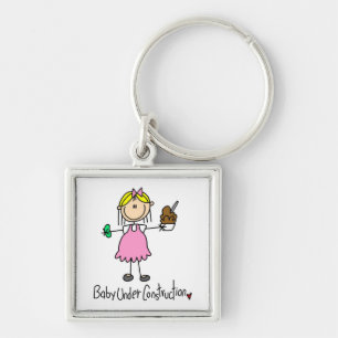 Baby Under Construction T-shirts and Gifts Key Ring