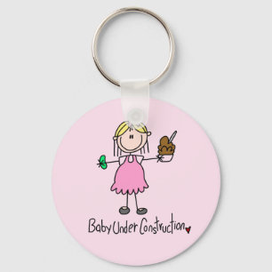 Baby Under Construction T-shirts and Gifts Key Ring