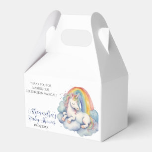 Baby Unicorn Boy Baby Shower Favour Box