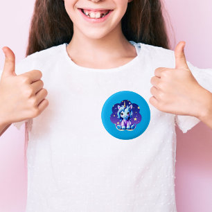 Baby Unicorn In PJ's Button