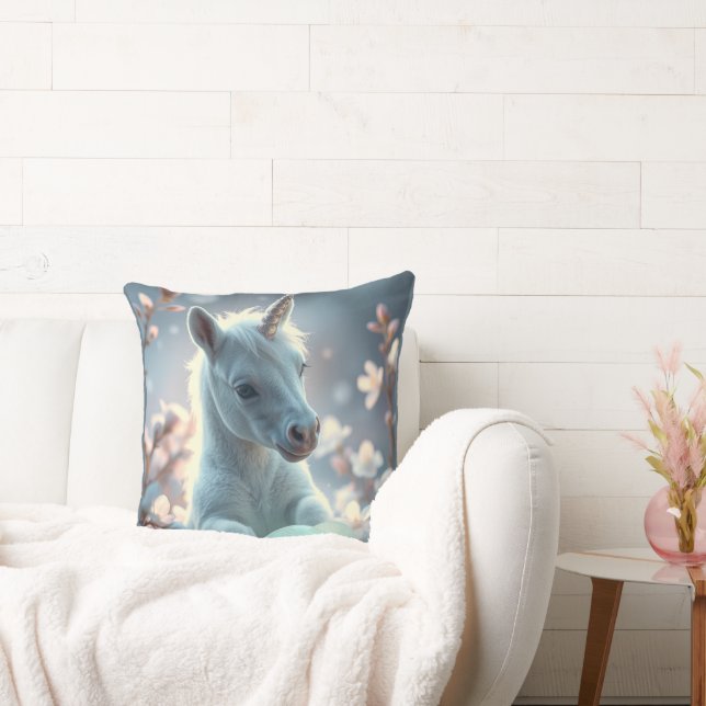 baby unicorn magic egg's  cushion (Couch)